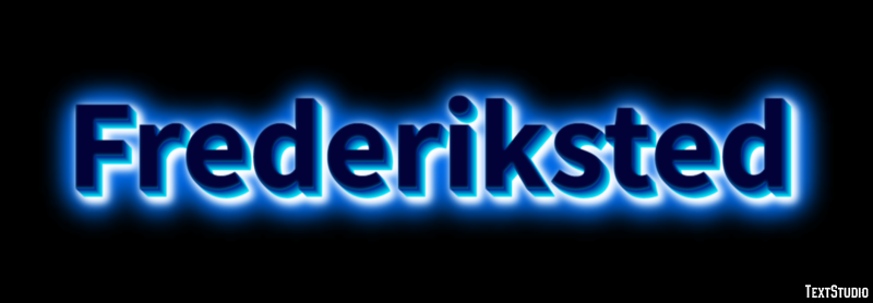 Frederiksted Эффект текста