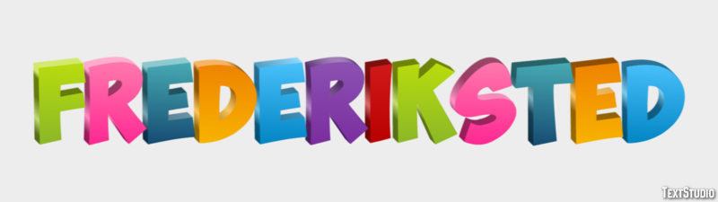 Frederiksted Эффект текста