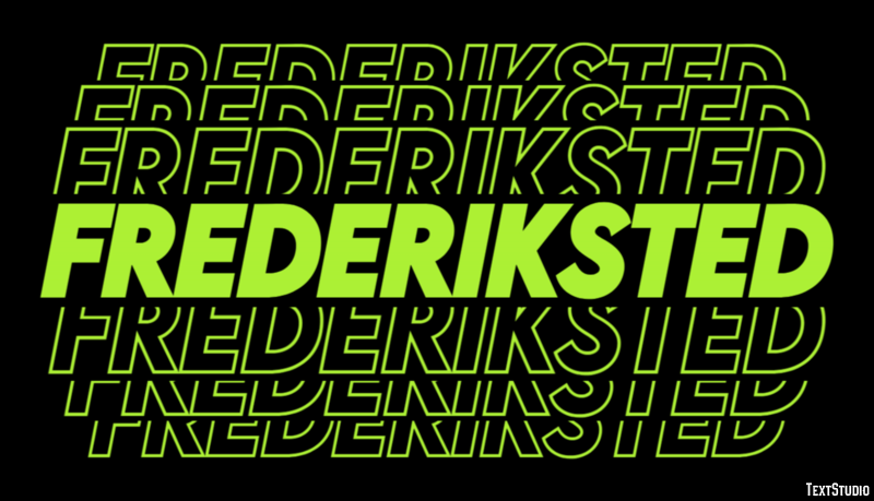 Frederiksted Efekt tekstowy