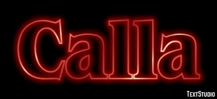 Calla Text Effect