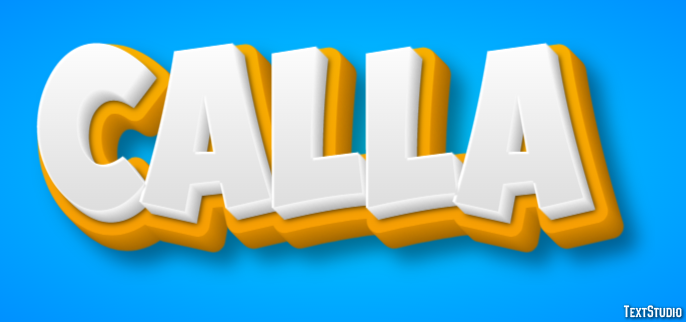 Calla Text effect