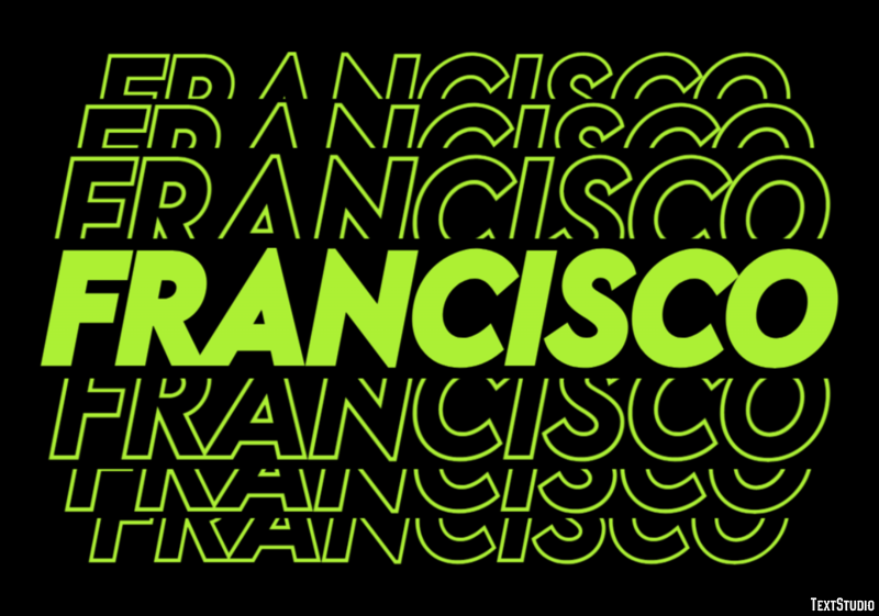 Francisco Texteffekt