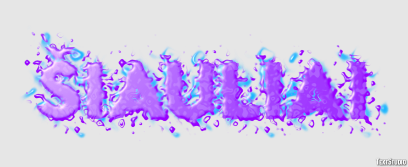 Šiauliai Efeito de texto