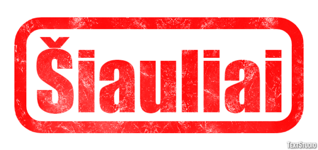Šiauliai Efekt tekstowy