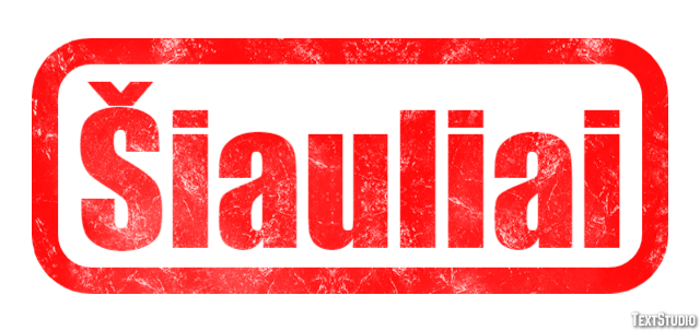 Šiauliai Effetto testo