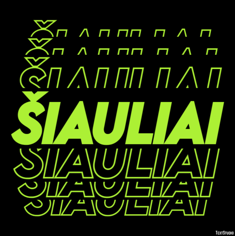 Šiauliai Efekt tekstowy