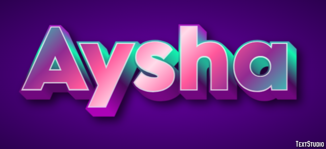 Aysha Text Effect