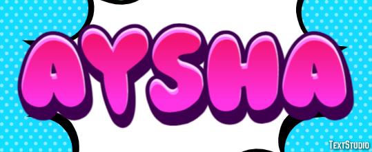 Aysha Texteffekt