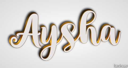 Aysha Text Effect