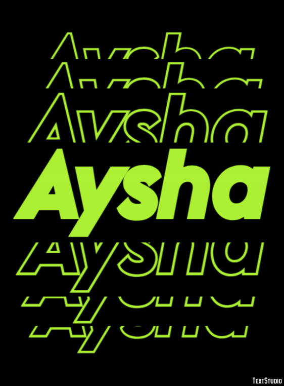 Aysha テキスト効果
