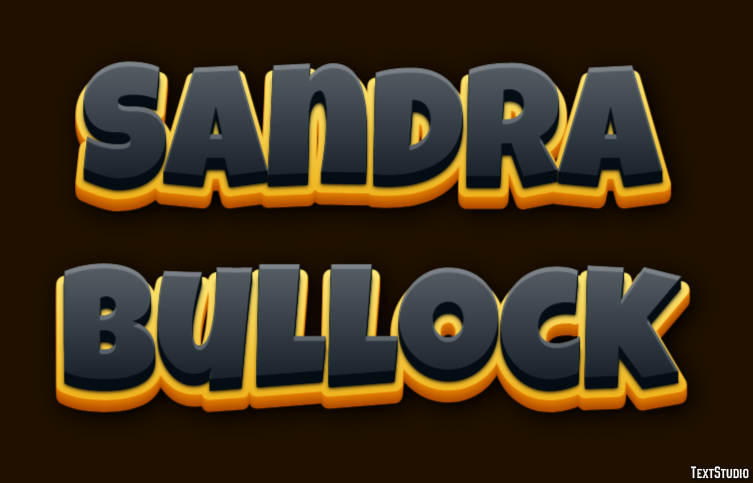 Sandra Bullock Text Effect