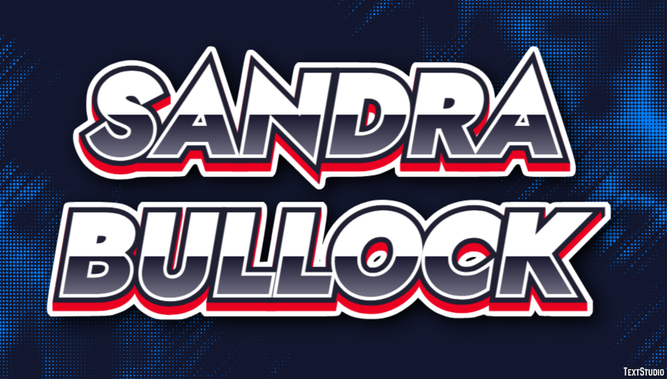 Sandra Bullock Texteffekt