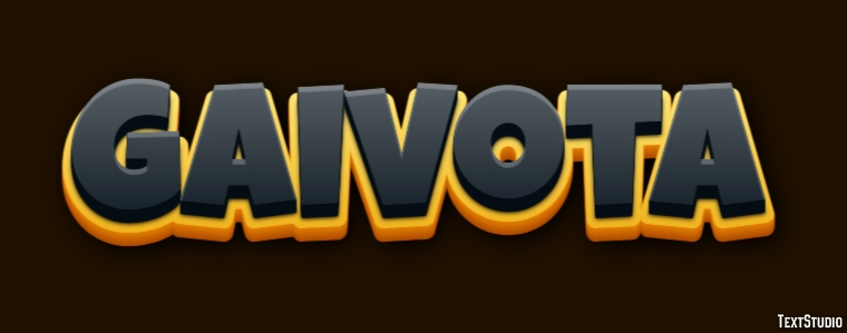 Gaivota Efeito de texto