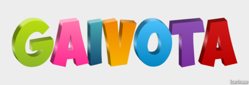 Gaivota Efeito de texto