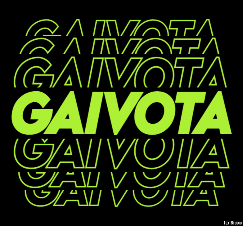 Gaivota Efeito do texto