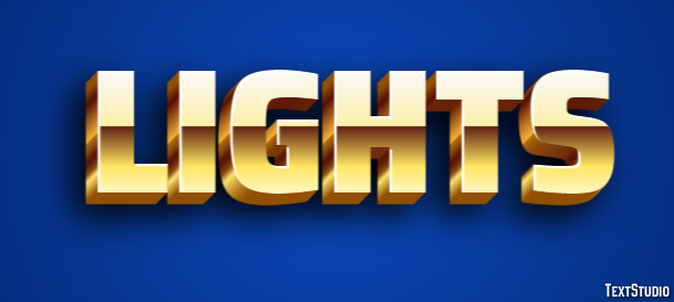 Lights Text Effect