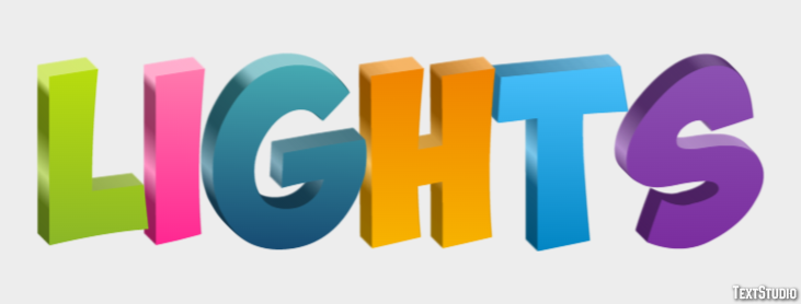 Lights Metin Efekti