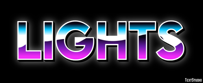 Lights Text Effect
