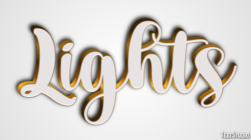 Lights Text Effect