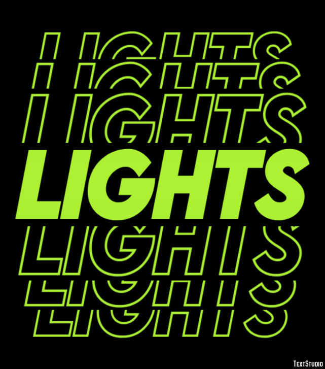 Lights Text Effect