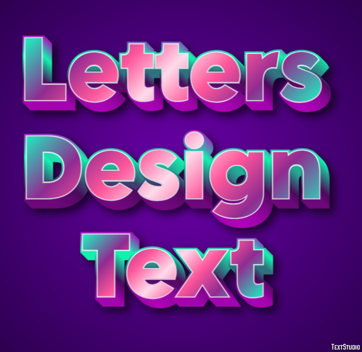 Letters Design Text Tekst Effect