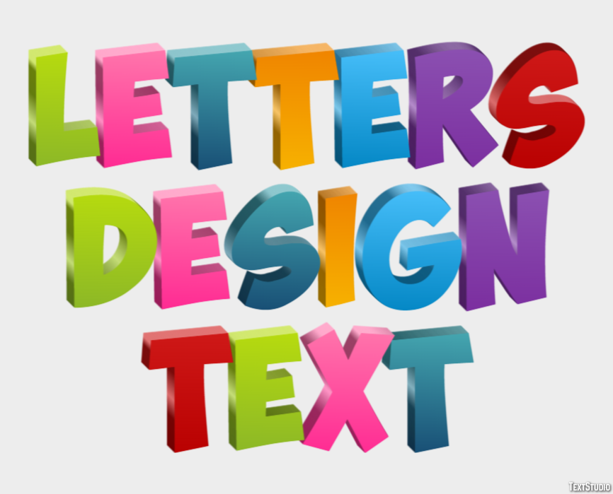 Letters Design Text Tekst Effect