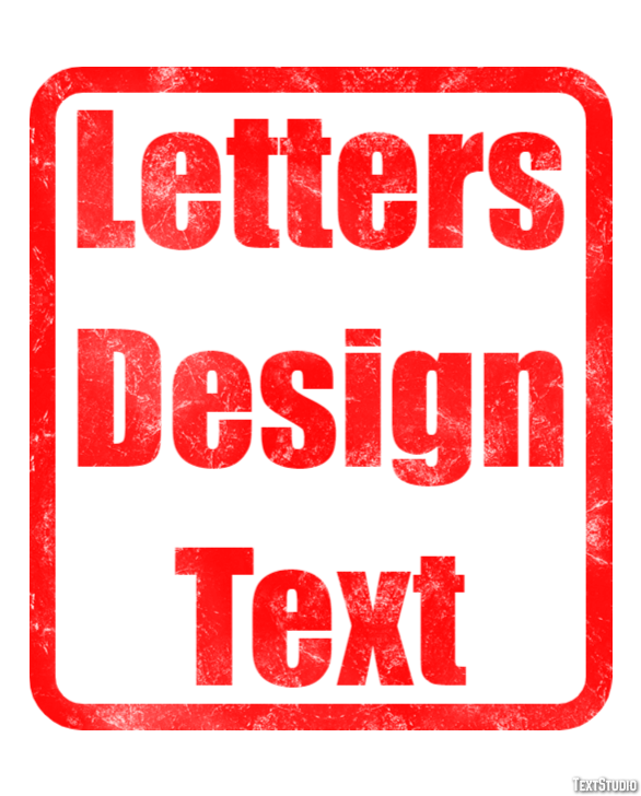 Letters Design Text Efecto de Texto