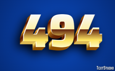 494 Tekst effect