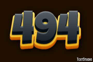 494 Efecto de Texto