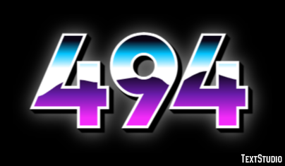 494 Tekst effect