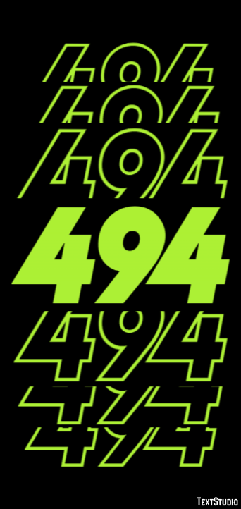 494 Tekst effect