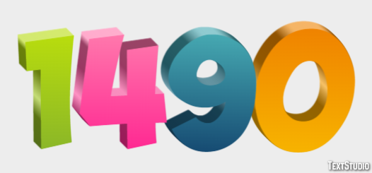 1490 テキスト効果