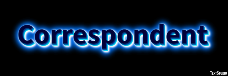 Correspondent Text effect
