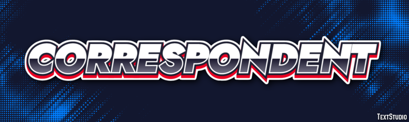 Correspondent Text Effect