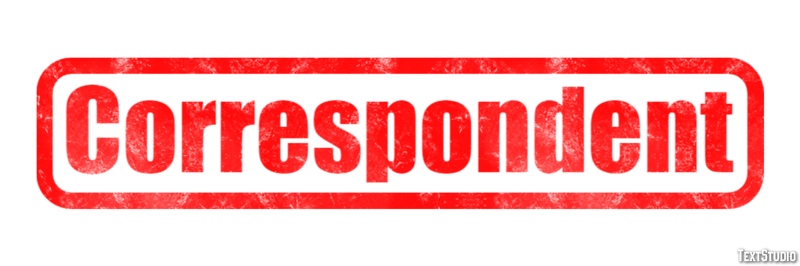 Correspondent Text effect