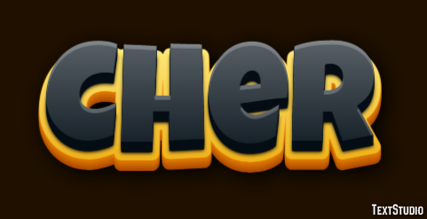 Cher Effet de texte