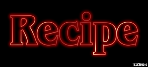 Recipe Effetto testo