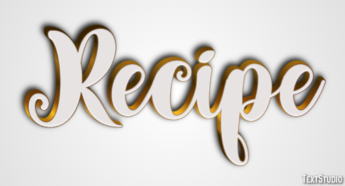 Recipe Effetto testo