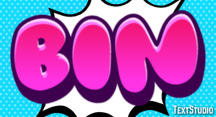 Bin Text effect