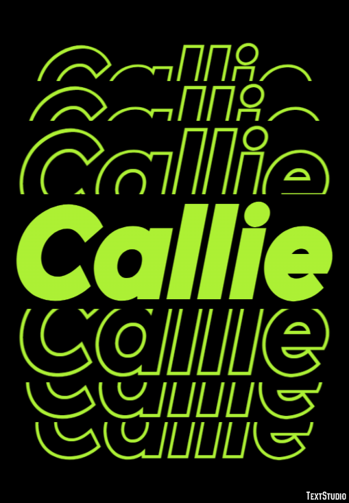 Callie Texteffekt