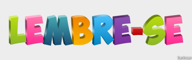 Lembre-se Texteffekt