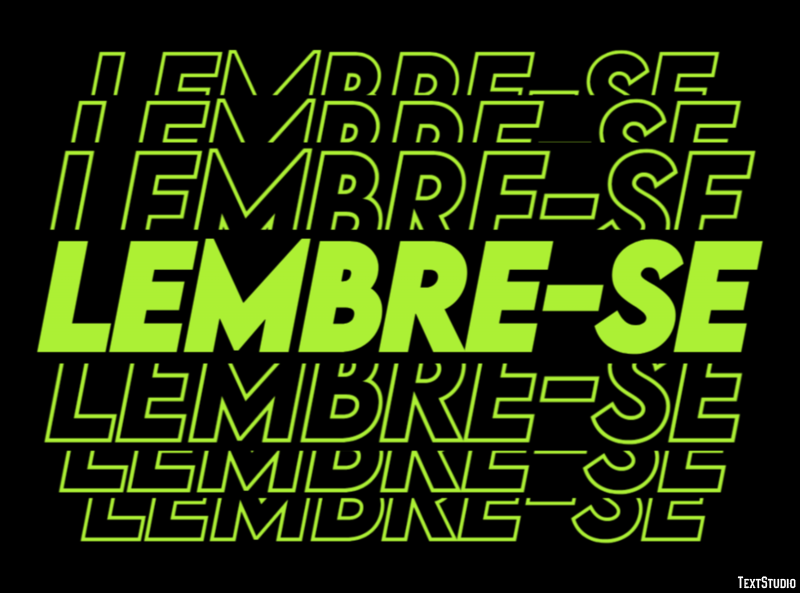 Lembre-se Texteffekt
