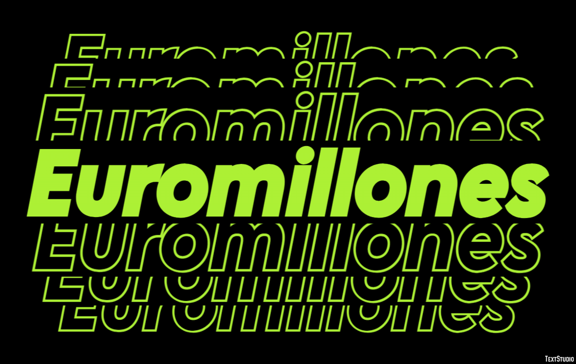 Euromillones Texteffekt