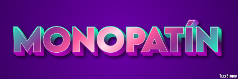 Monopatín Efecto de Texto