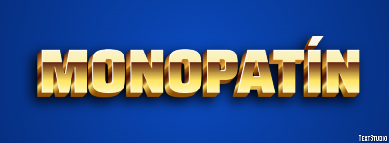 Monopatín Efecto de Texto