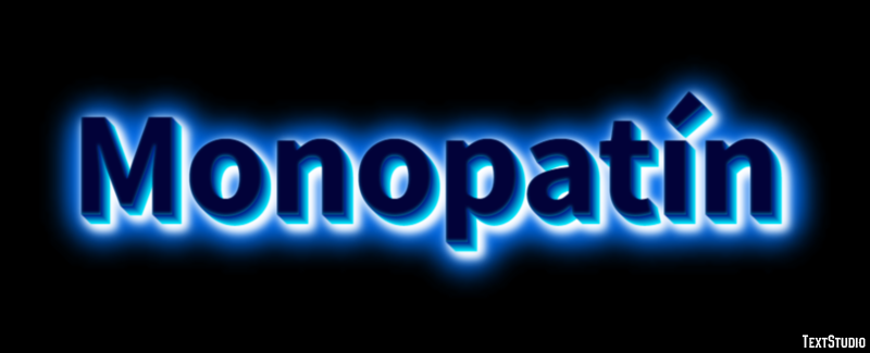 Monopatín Efecto de Texto