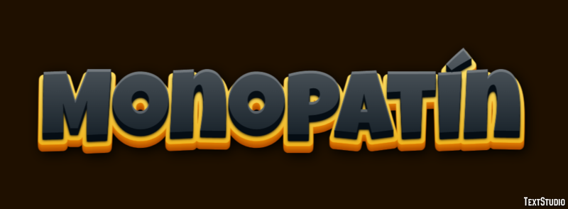 Monopatín Efecto de Texto