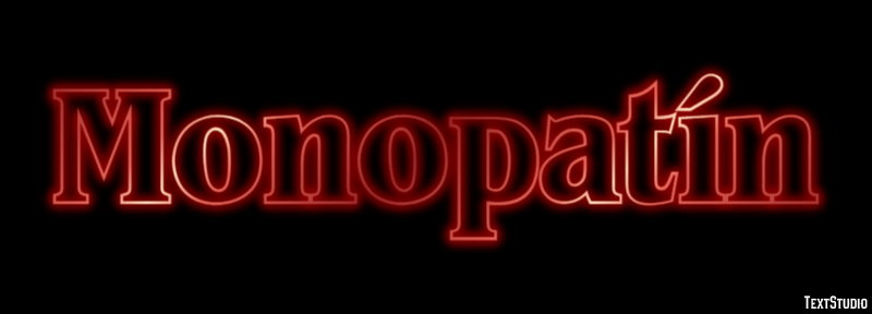 Monopatín Efecto de Texto
