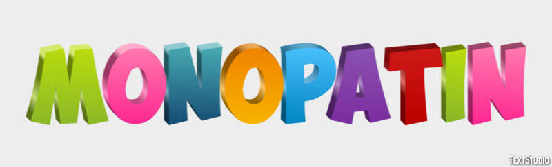 Monopatín Efecto de Texto