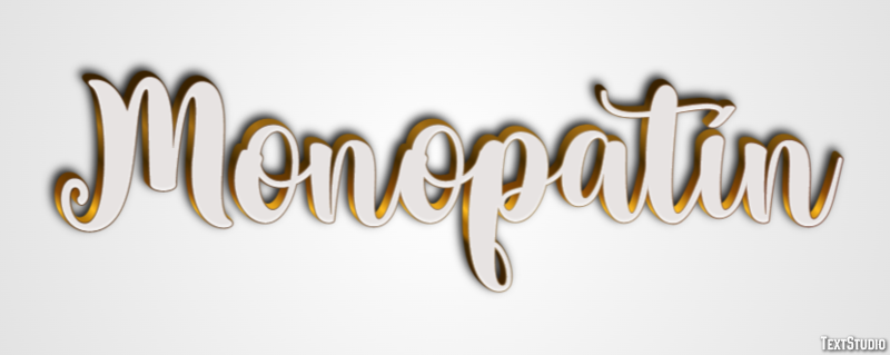 Monopatín Efecto de Texto